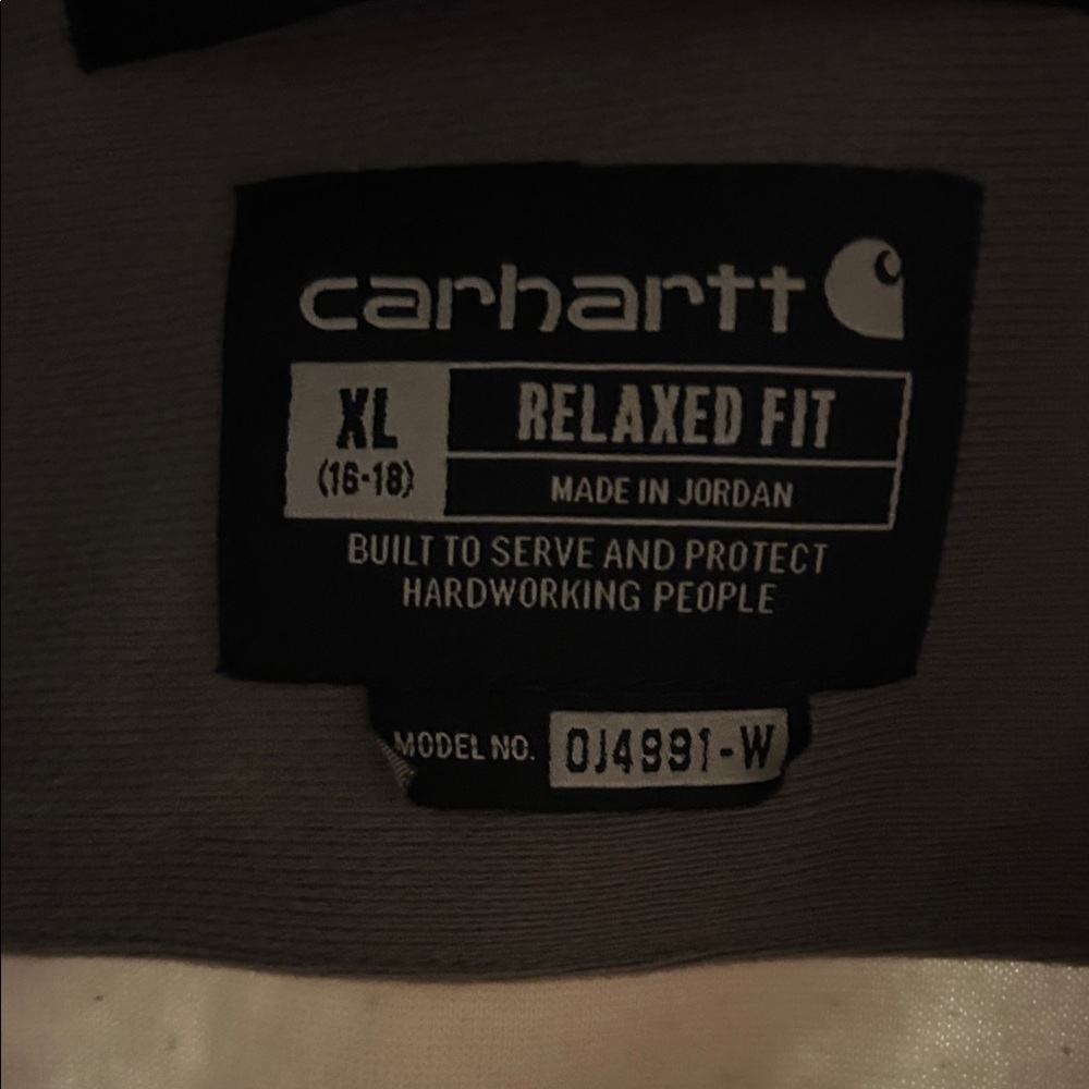 Carhartt Cream and Tan Sherpa Fleece - Picture 2 of 2